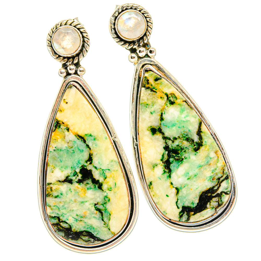 Green Jasper Earrings handcrafted by Ana Silver Co - EARR428993 - Photo 2