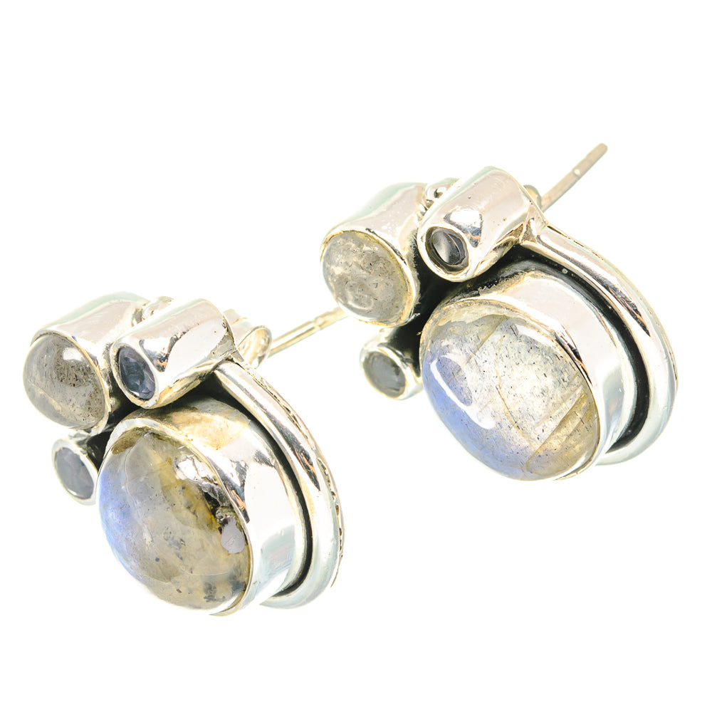 Labradorite Earrings handcrafted by Ana Silver Co - EARR429003 - Photo 2