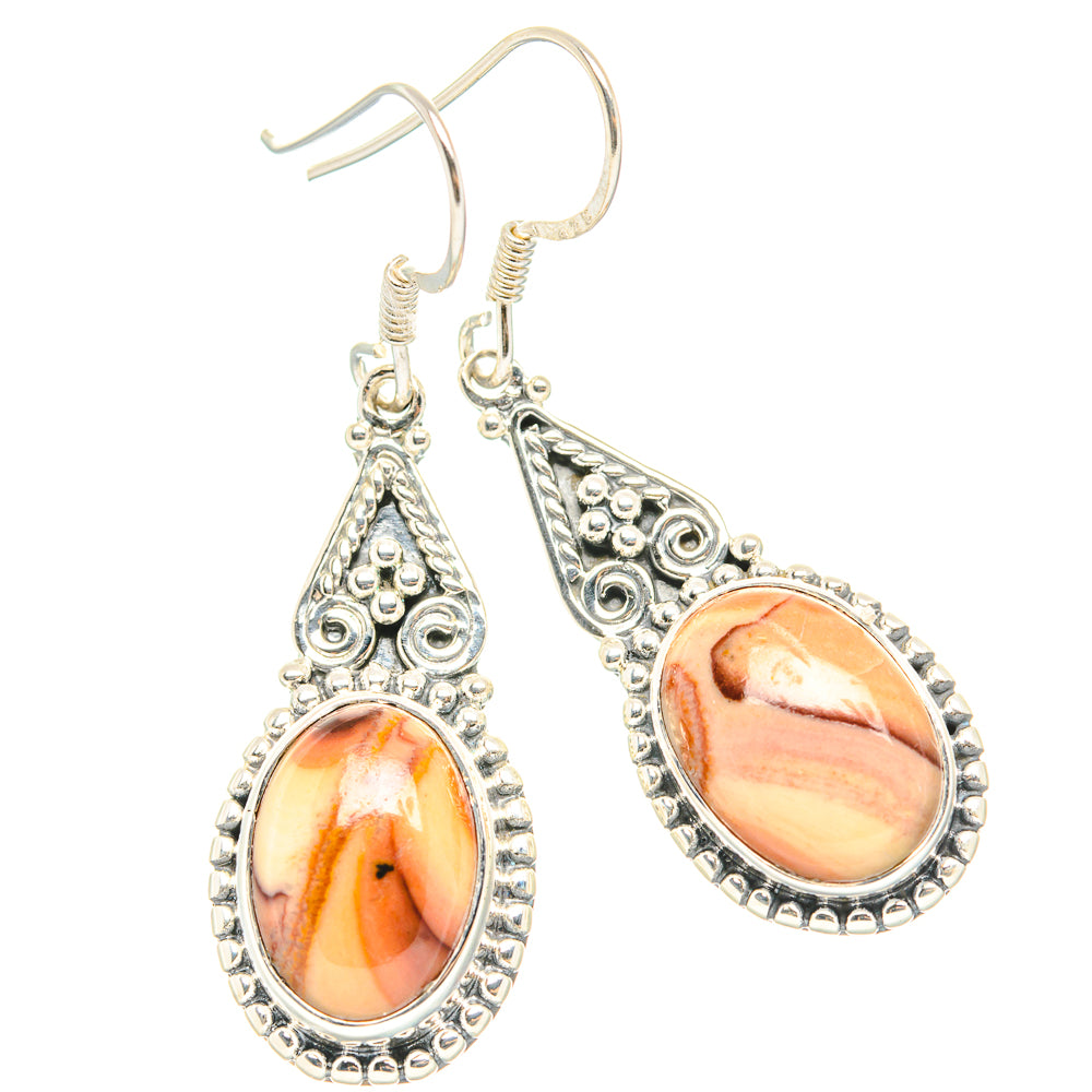 Mookaite Earrings handcrafted by Ana Silver Co - EARR429019 - Photo 2