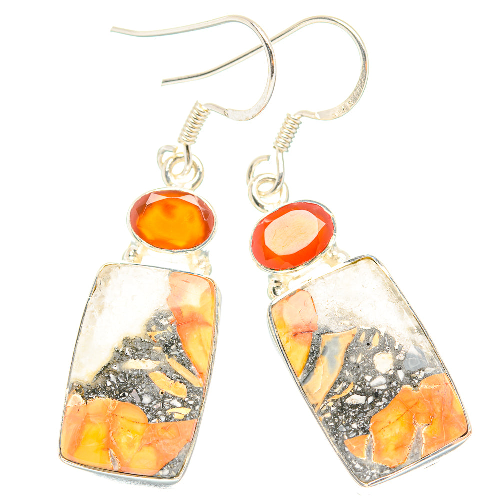 Maligano Jasper Earrings handcrafted by Ana Silver Co - EARR429021 - Photo 2