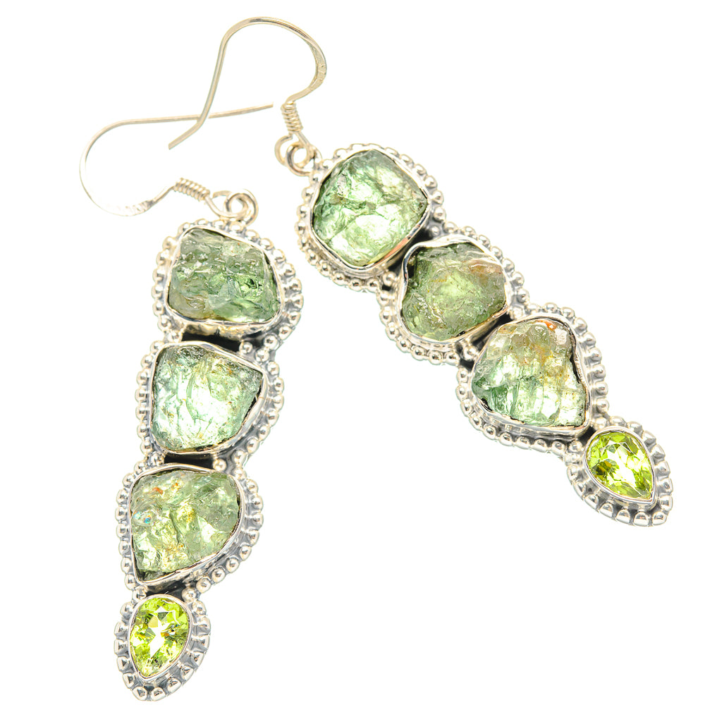 Peridot Earrings handcrafted by Ana Silver Co - EARR429039 - Photo 2