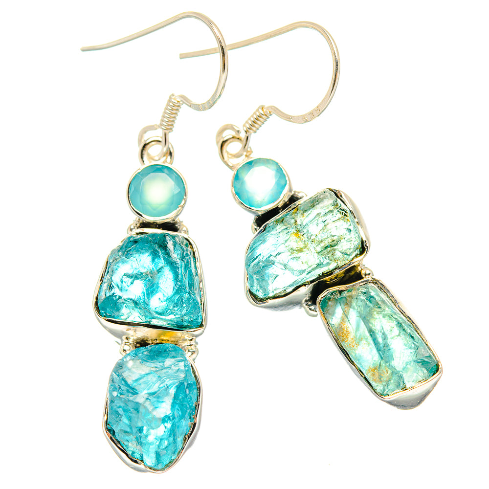 Apatite Earrings handcrafted by Ana Silver Co - EARR429072 - Photo 2