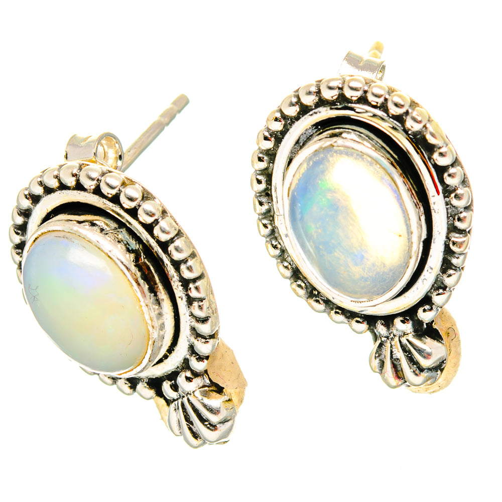 Ethiopian Opal Earrings handcrafted by Ana Silver Co - EARR429098 - Photo 2