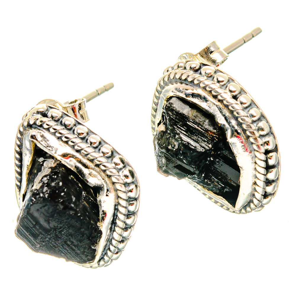 Tektite Earrings handcrafted by Ana Silver Co - EARR429103 - Photo 2