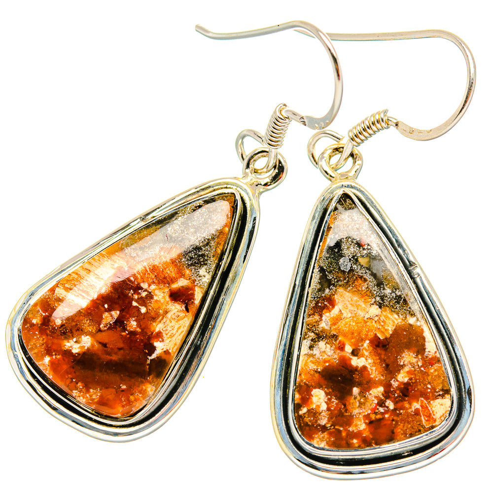 Ocean Jasper Earrings handcrafted by Ana Silver Co - EARR429119 - Photo 2