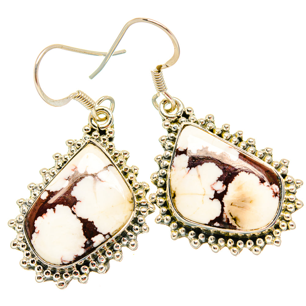 Wild Horse Jasper Earrings handcrafted by Ana Silver Co - EARR429131 - Photo 2