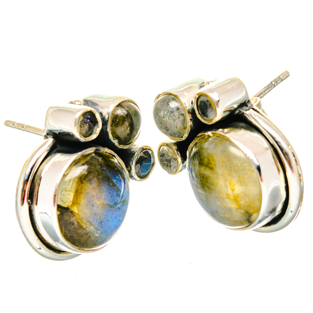Labradorite Earrings handcrafted by Ana Silver Co - EARR429136 - Photo 2