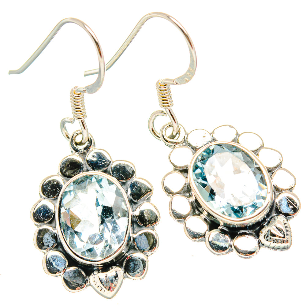Blue Topaz Earrings handcrafted by Ana Silver Co - EARR429139 - Photo 2