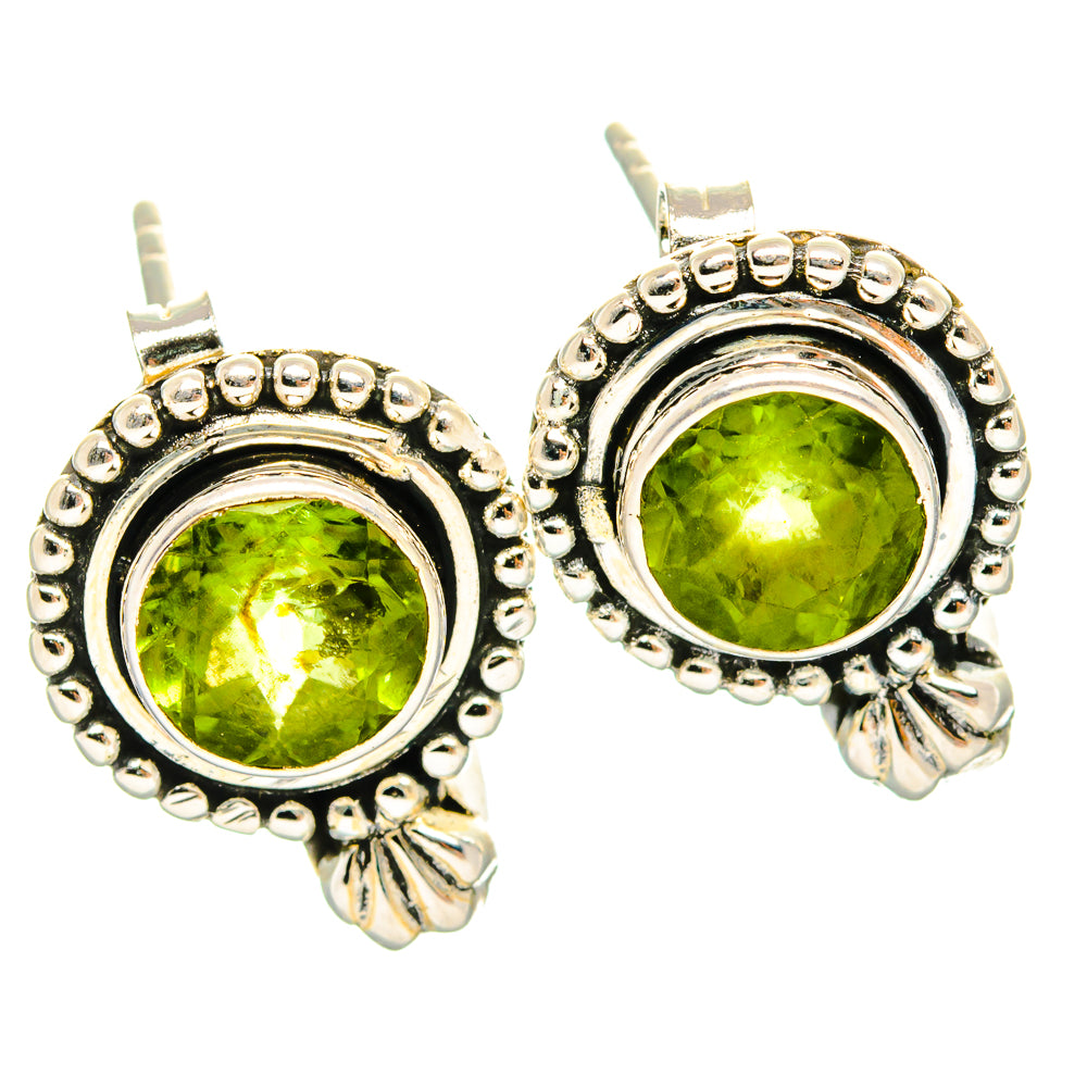 Peridot Earrings handcrafted by Ana Silver Co - EARR429146 - Photo 2