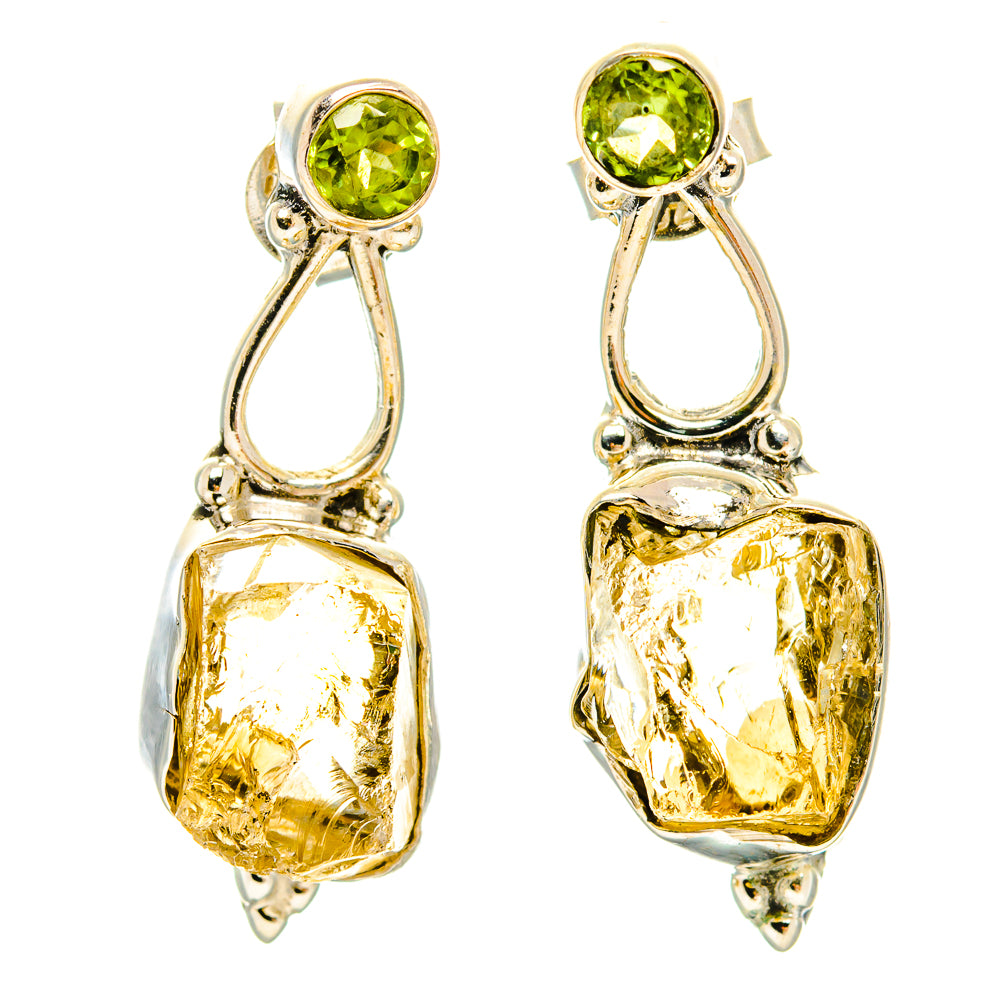 Citrine Earrings handcrafted by Ana Silver Co - EARR429167 - Photo 2