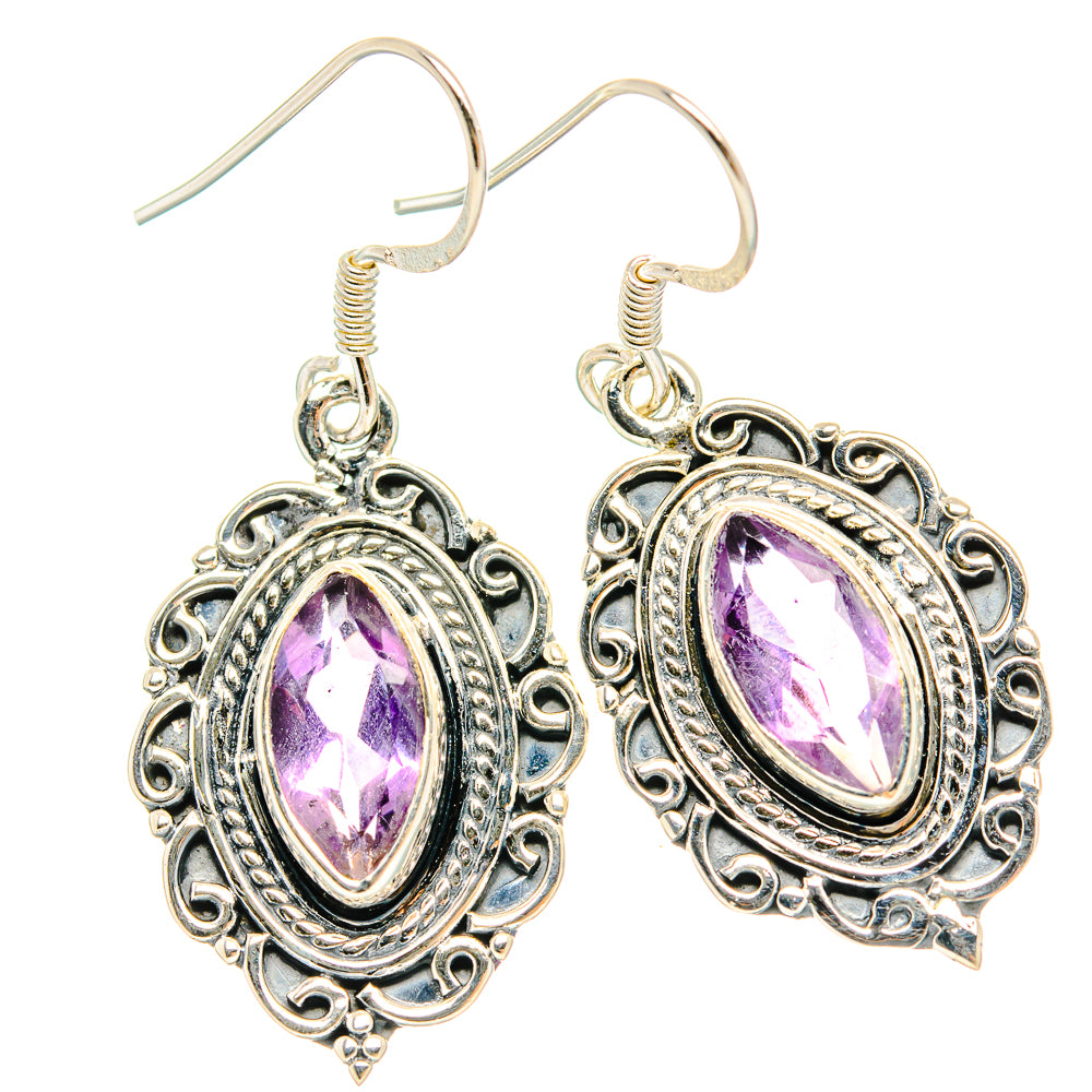 Amethyst Earrings handcrafted by Ana Silver Co - EARR429170 - Photo 2