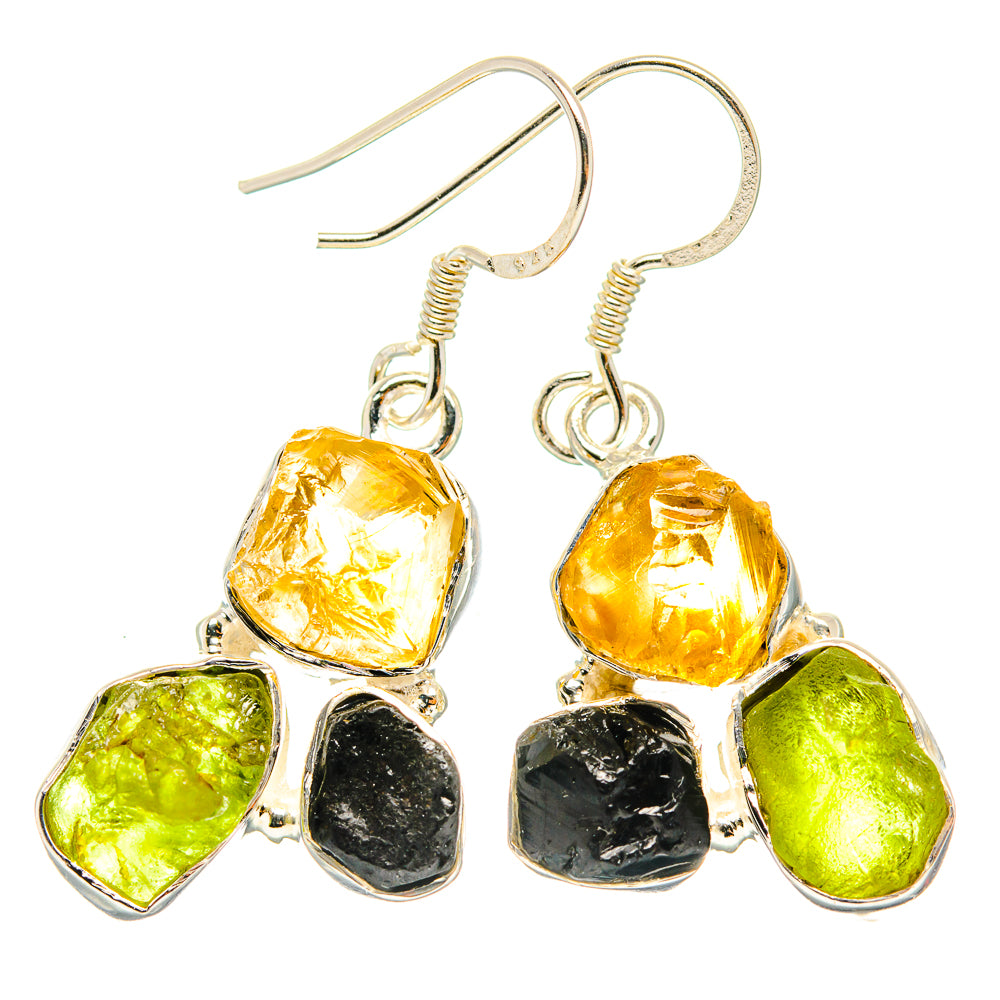 Citrine Earrings handcrafted by Ana Silver Co - EARR429205 - Photo 2