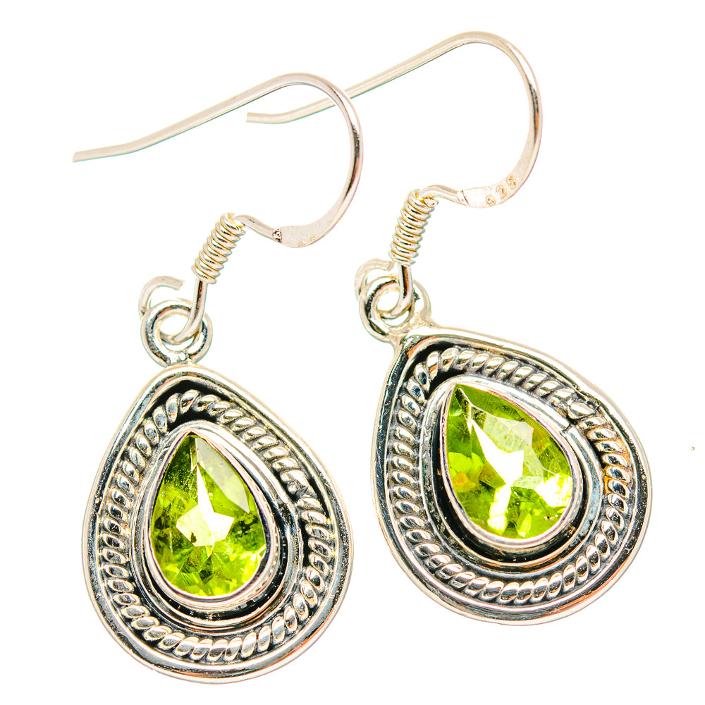 Peridot Earrings handcrafted by Ana Silver Co - EARR429259 - Photo 2