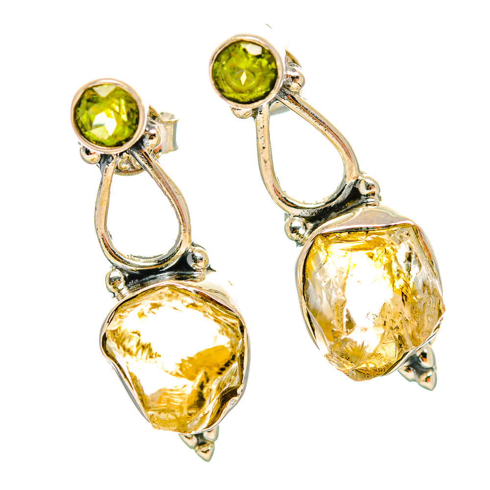 Citrine Earrings handcrafted by Ana Silver Co - EARR429277 - Photo 2