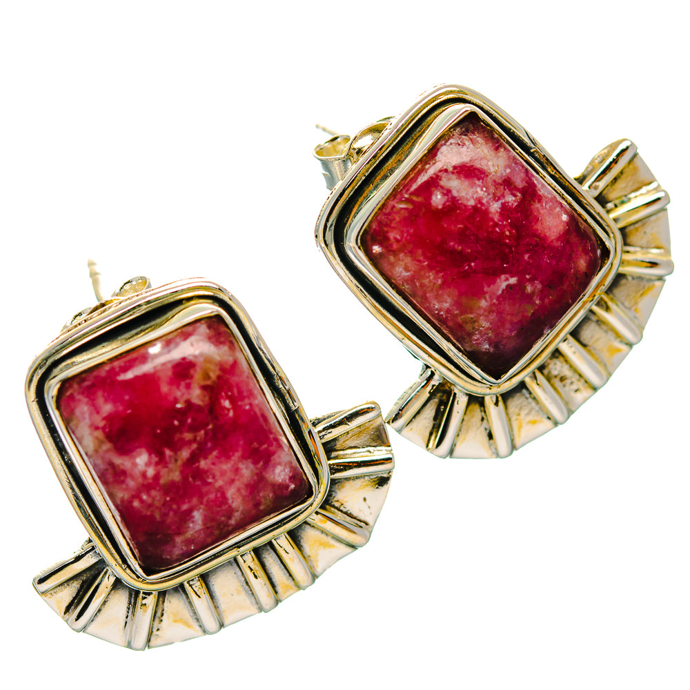 Lepidolite Earrings handcrafted by Ana Silver Co - EARR429299 - Photo 2