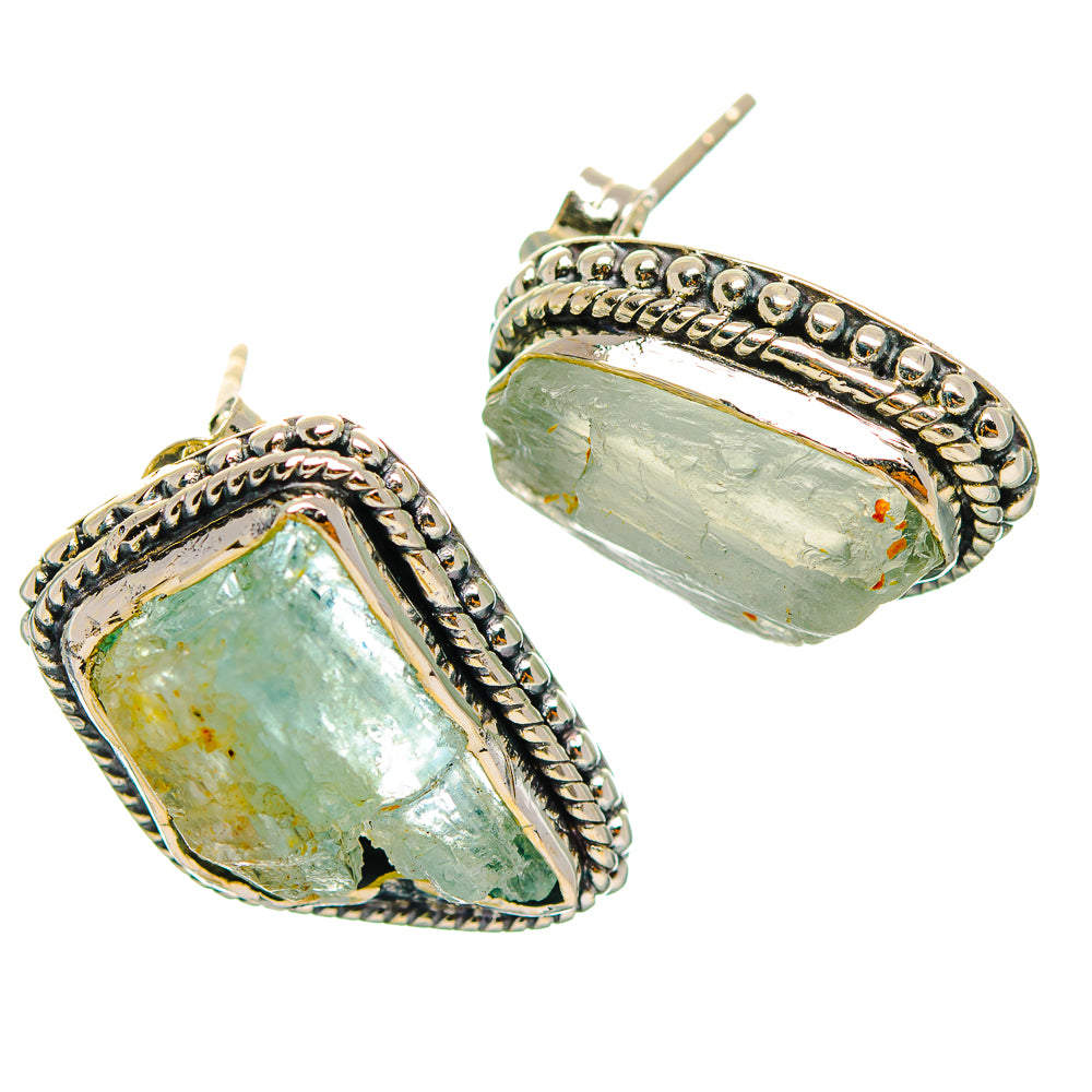 Aquamarine Earrings handcrafted by Ana Silver Co - EARR429302 - Photo 2