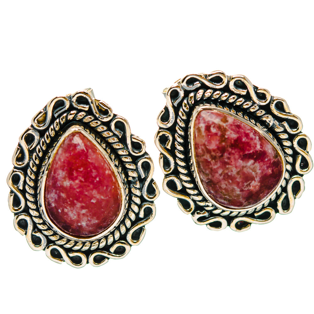 Lepidolite Earrings handcrafted by Ana Silver Co - EARR429320 - Photo 2