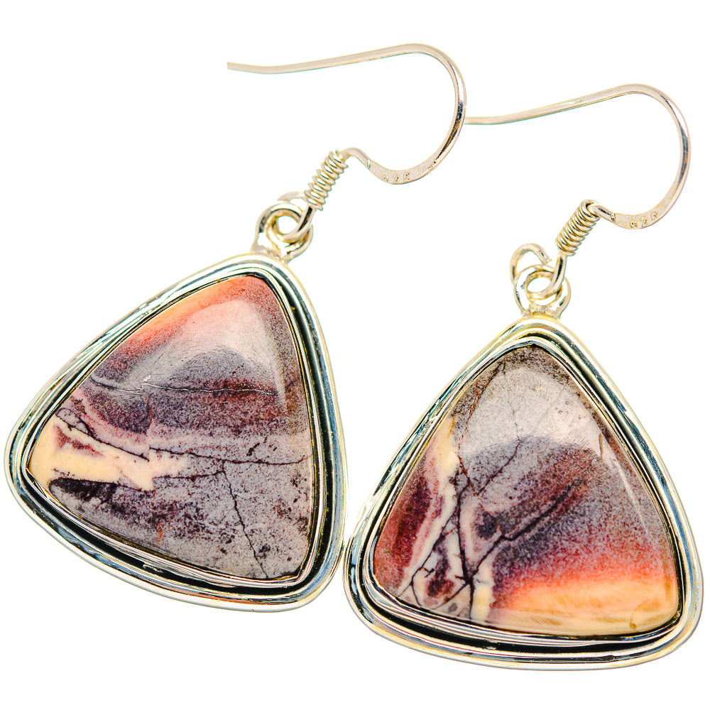 Butterfly Jasper Earrings handcrafted by Ana Silver Co - EARR429345 - Photo 2