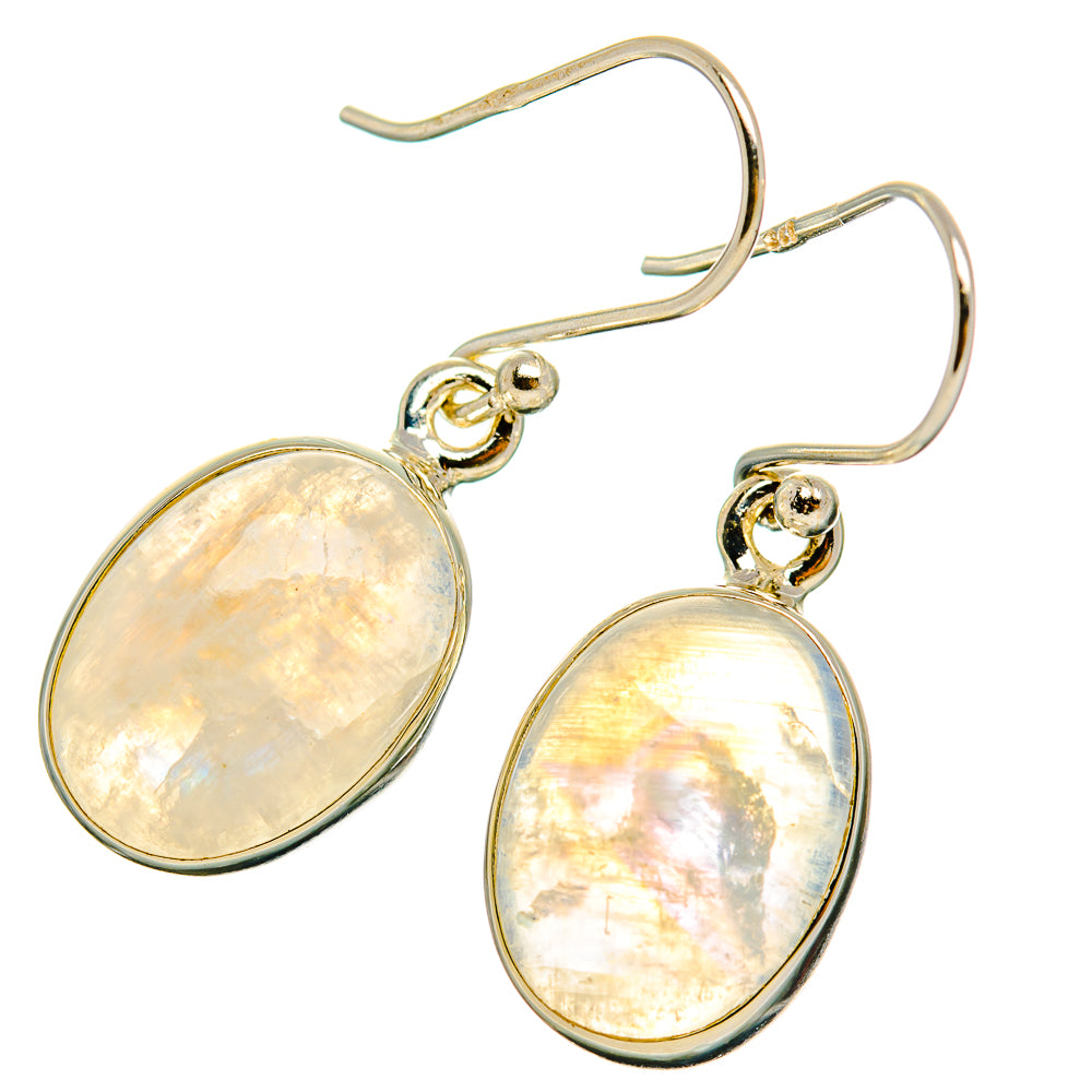 Rainbow Moonstone Earrings handcrafted by Ana Silver Co - EARR429382 - Photo 2