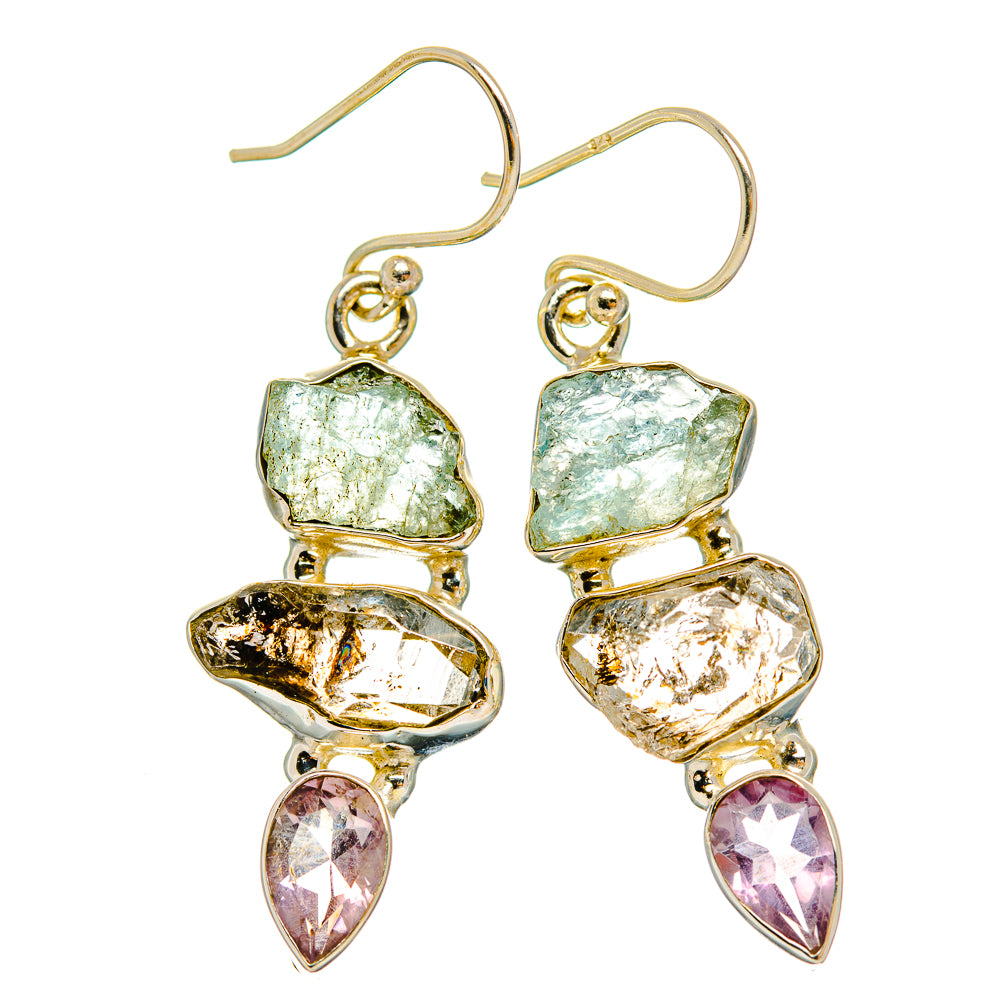 Aquamarine Earrings handcrafted by Ana Silver Co - EARR429386 - Photo 2