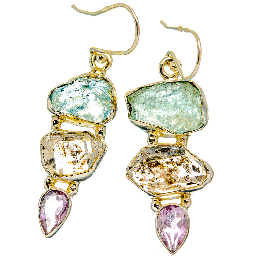 Herkimer Diamond Earrings handcrafted by Ana Silver Co - EARR429400 - Photo 2