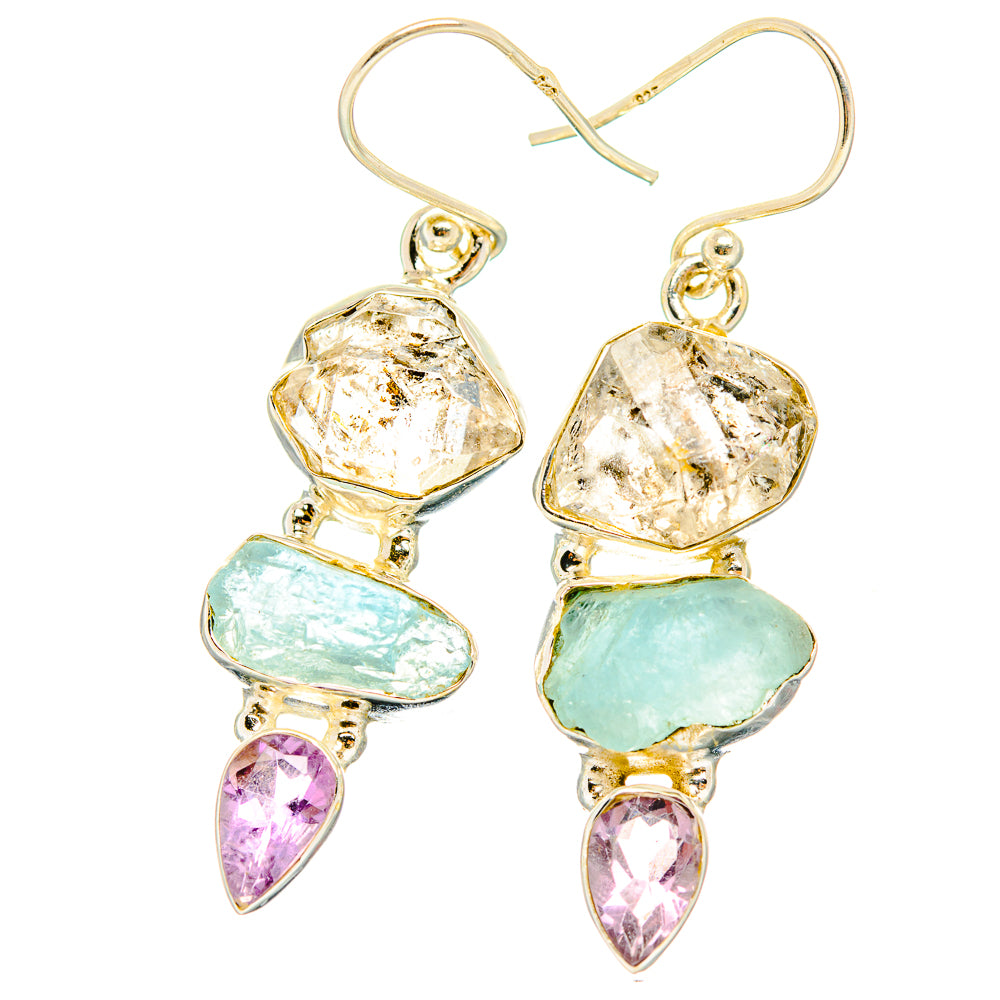 Aquamarine Earrings handcrafted by Ana Silver Co - EARR429439 - Photo 2