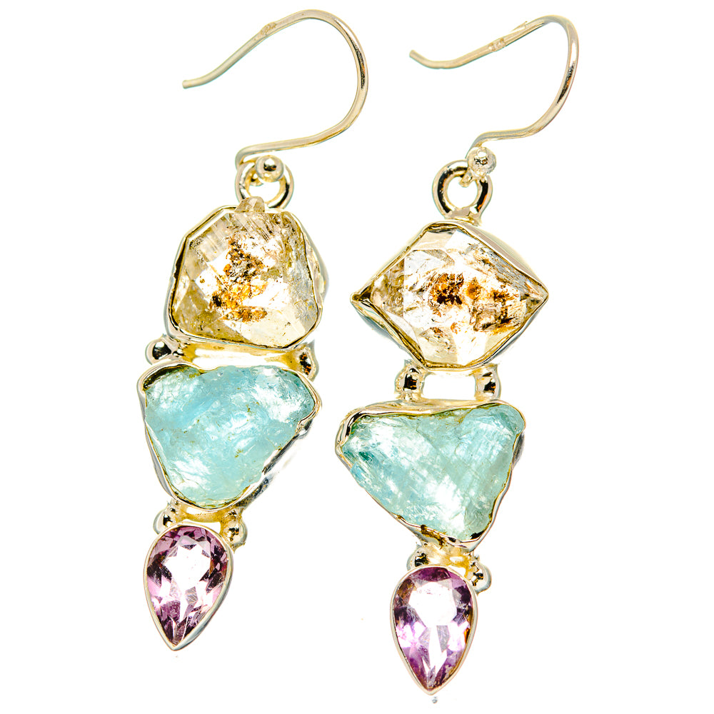 Herkimer Diamond Earrings handcrafted by Ana Silver Co - EARR429517 - Photo 2