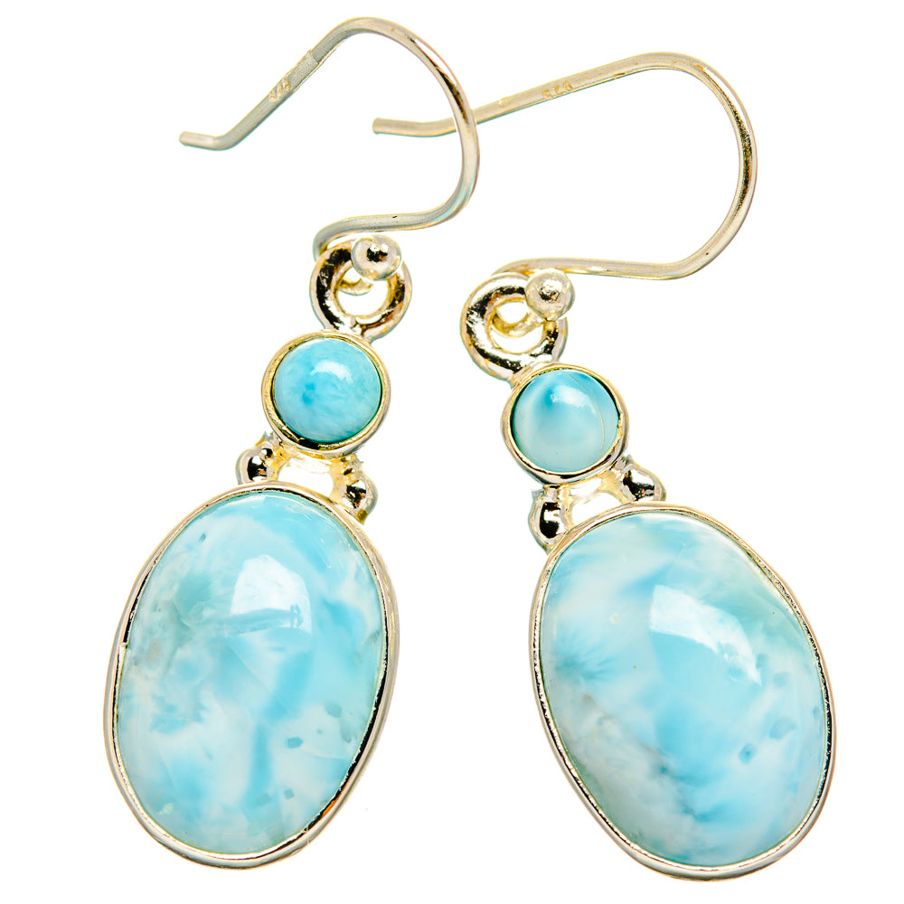 Larimar Earrings handcrafted by Ana Silver Co - EARR429711 - Photo 2