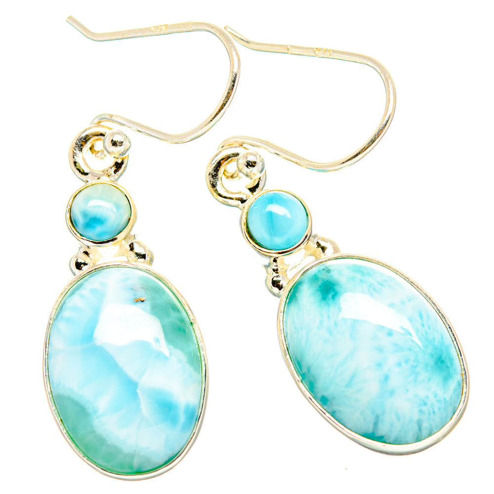 Larimar Earrings handcrafted by Ana Silver Co - EARR429745 - Photo 2