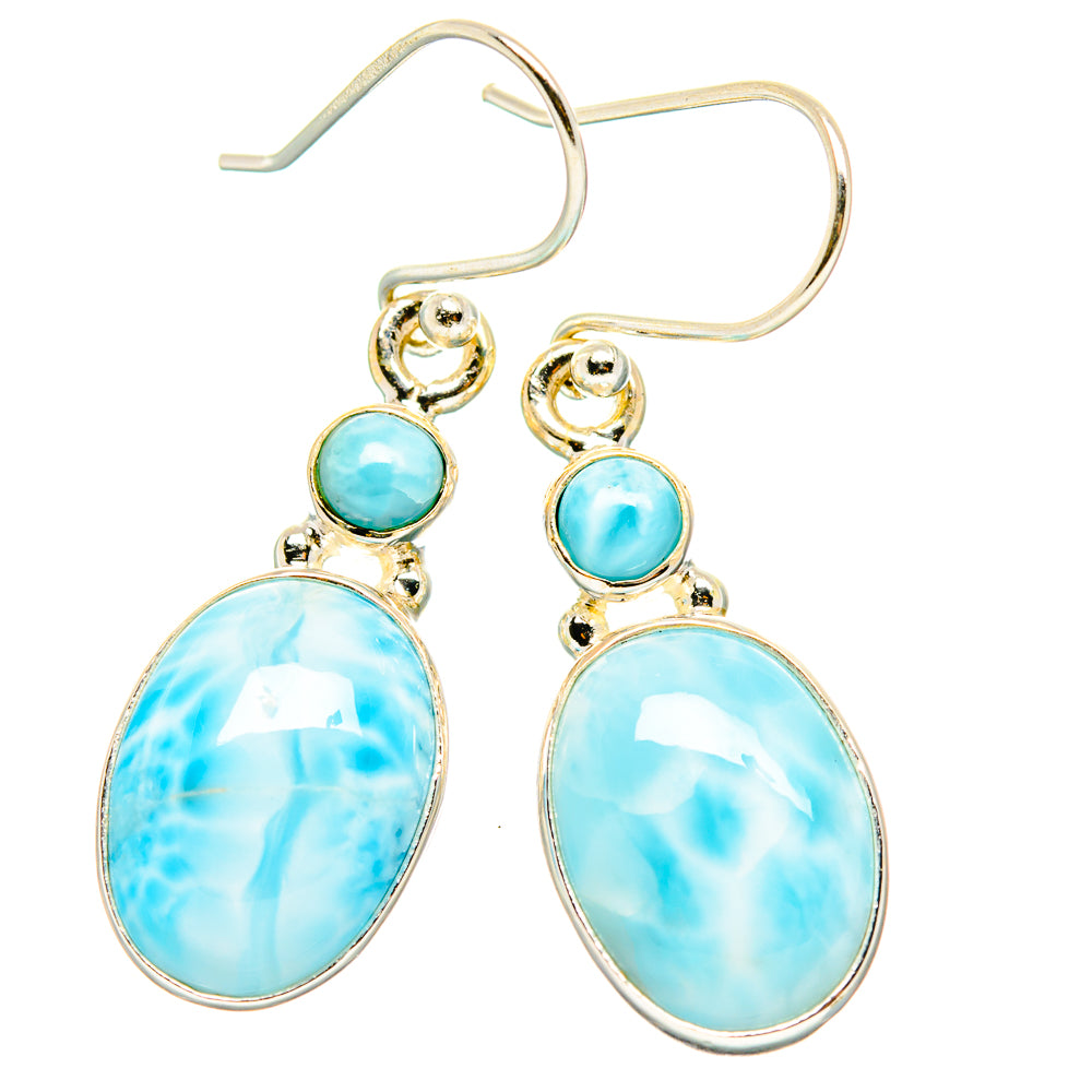 Larimar Earrings handcrafted by Ana Silver Co - EARR429845 - Photo 2