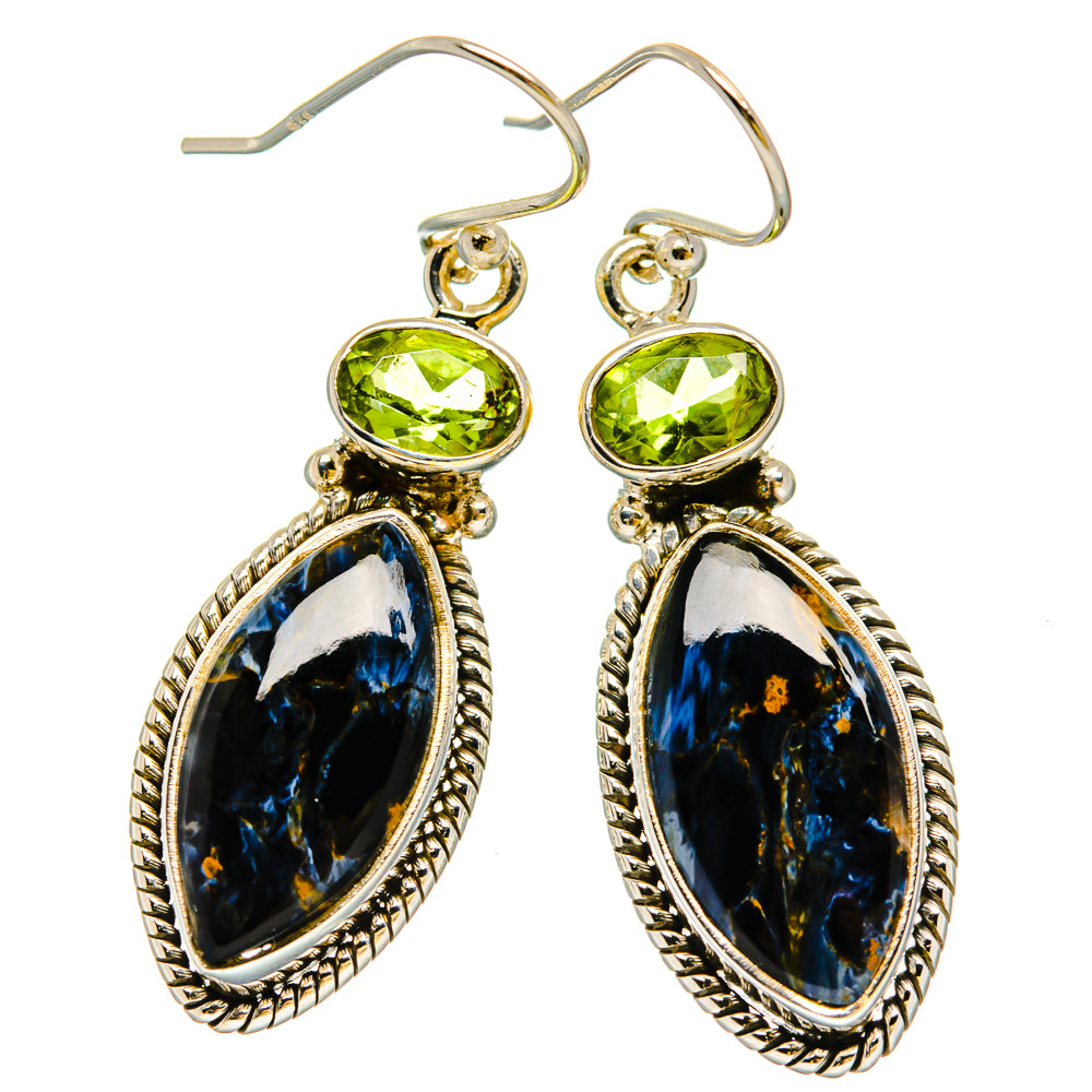 Pietersite Earrings handcrafted by Ana Silver Co - EARR429950 - Photo 2