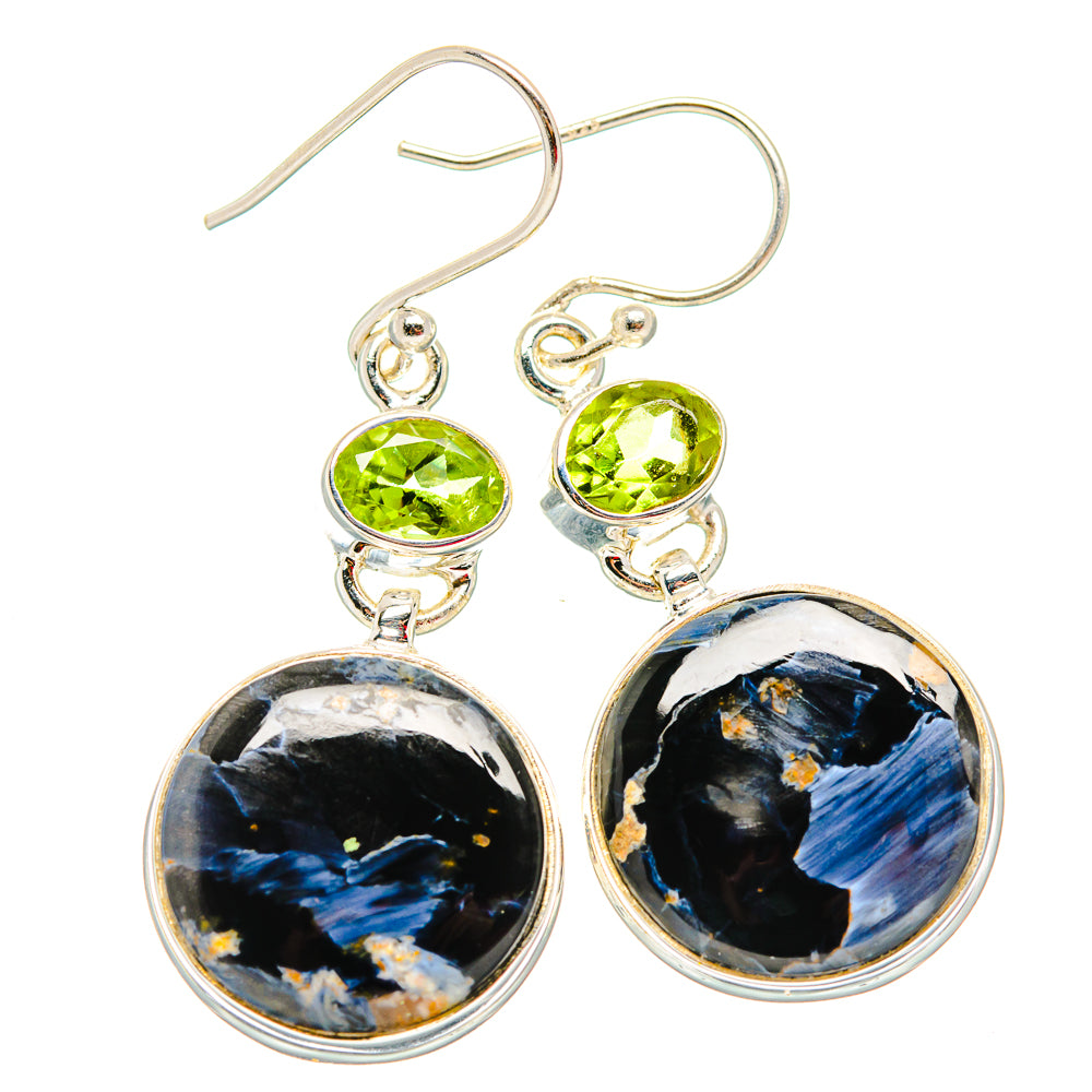 Pietersite Earrings handcrafted by Ana Silver Co - EARR430039 - Photo 2