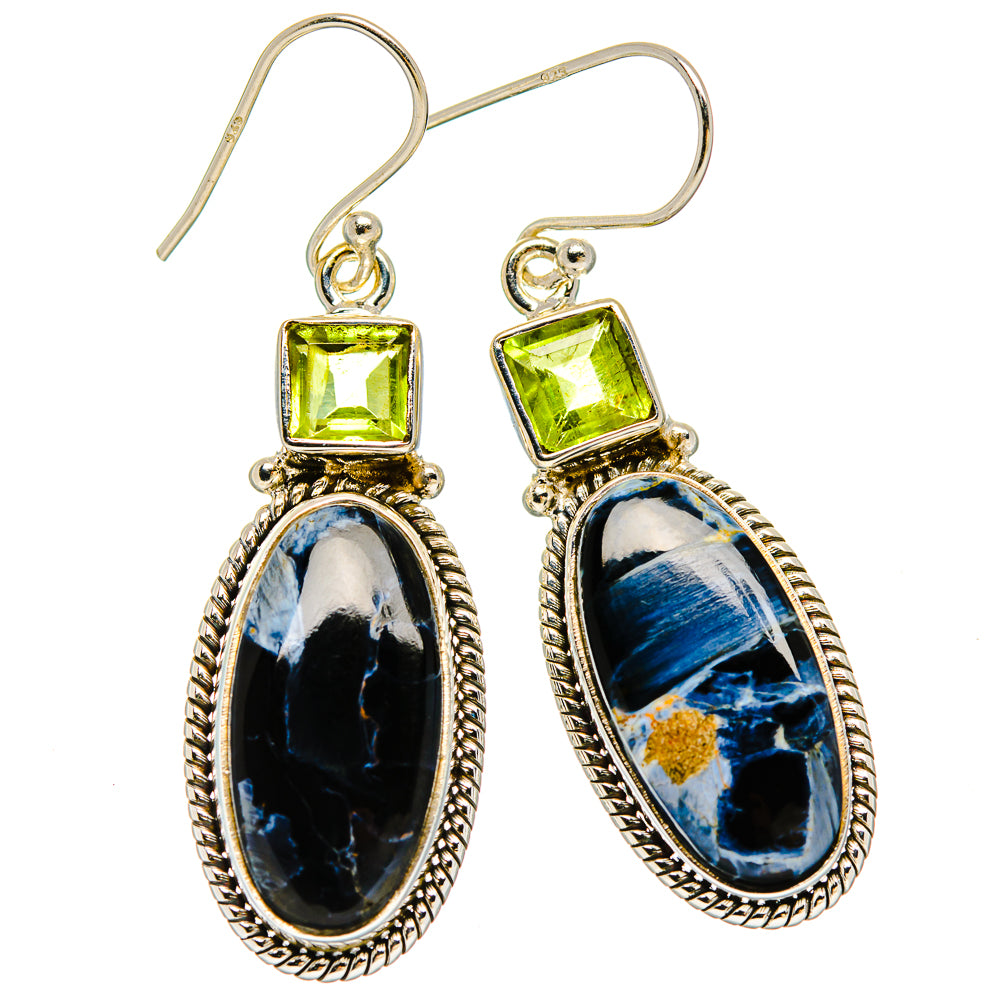 Pietersite Earrings handcrafted by Ana Silver Co - EARR430087 - Photo 2