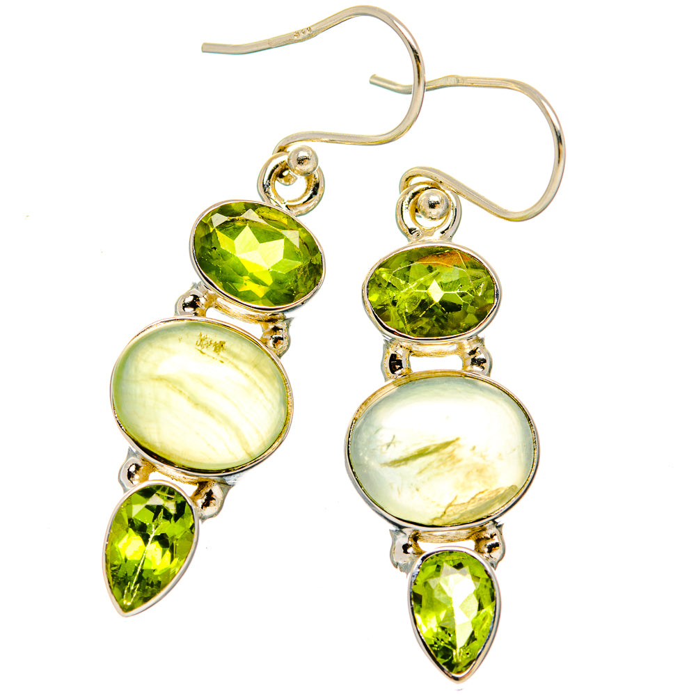 Prehnite Earrings handcrafted by Ana Silver Co - EARR430103 - Photo 2