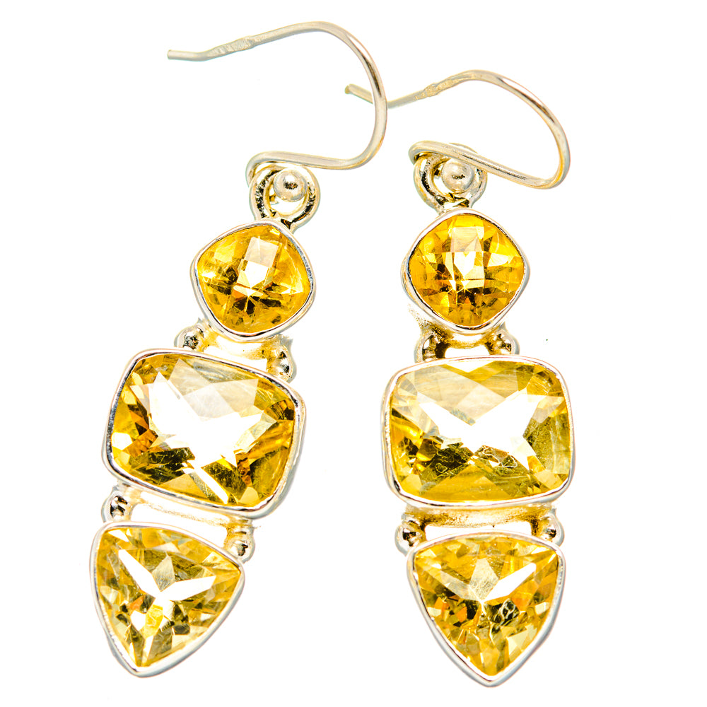 Citrine Earrings handcrafted by Ana Silver Co - EARR430143 - Photo 2