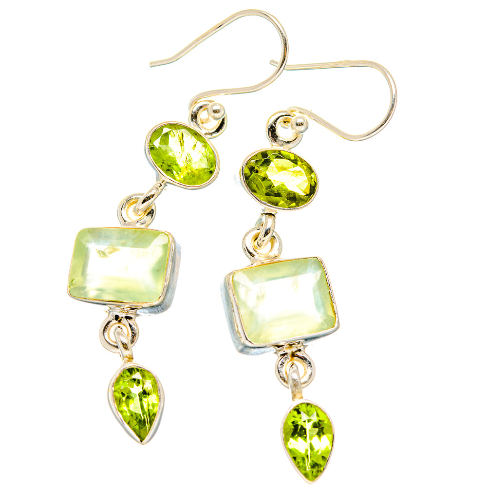 Prehnite Earrings handcrafted by Ana Silver Co - EARR430158 - Photo 2