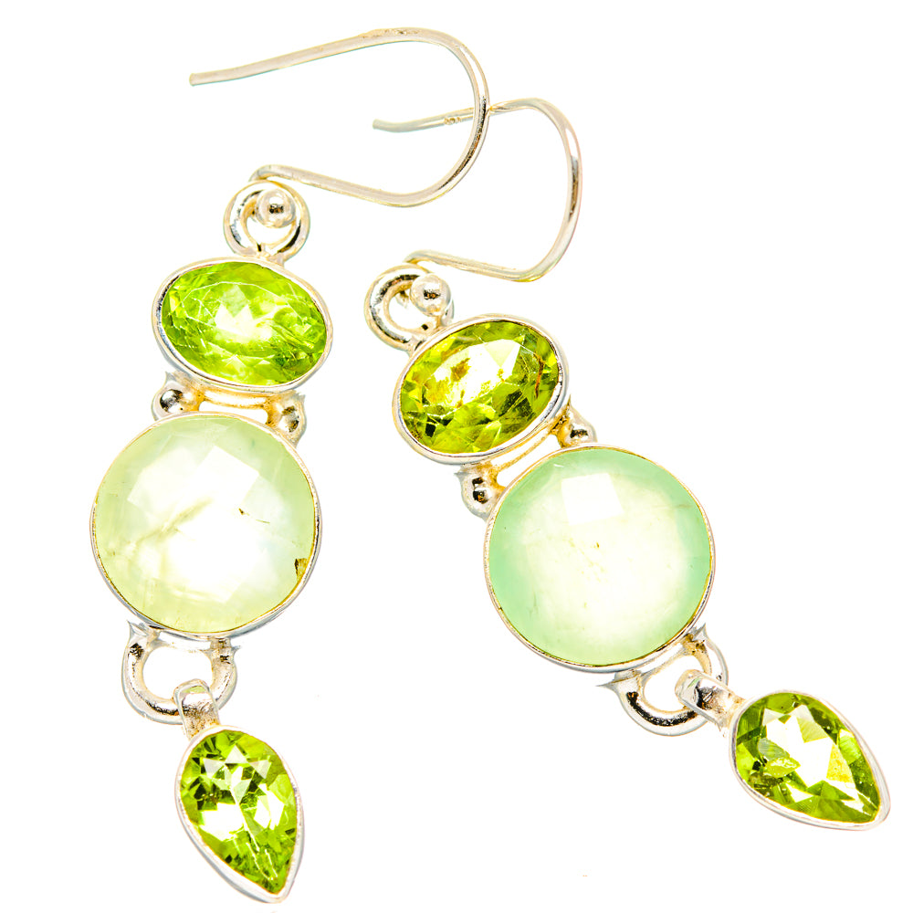 Prehnite Earrings handcrafted by Ana Silver Co - EARR430175 - Photo 2