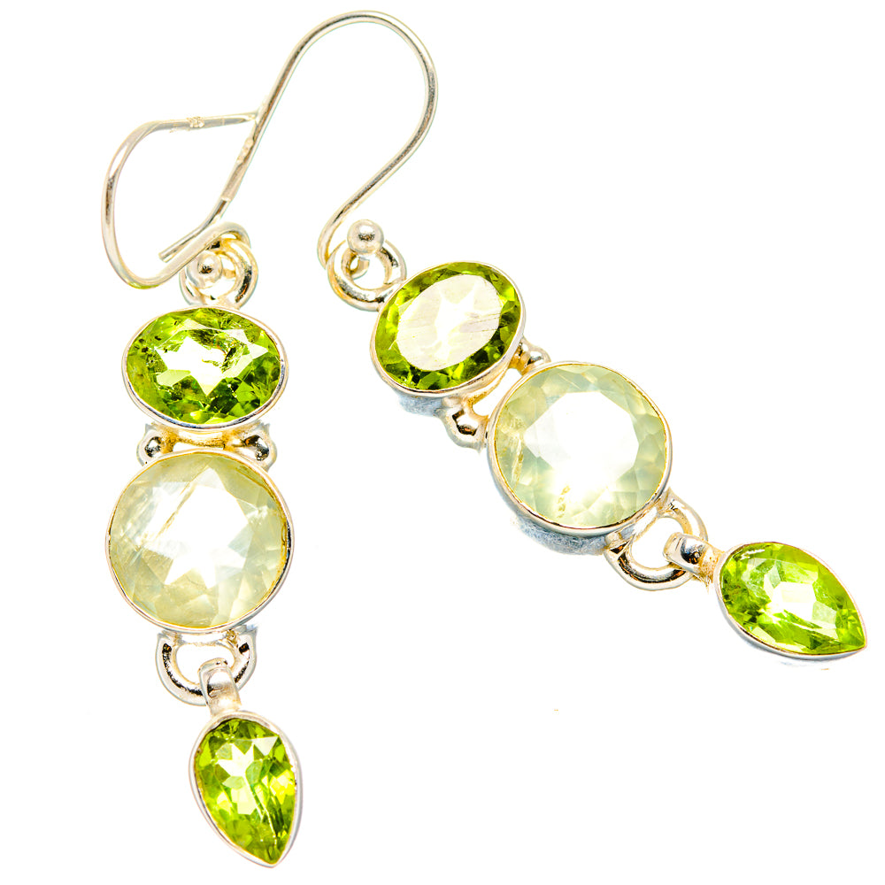 Prehnite Earrings handcrafted by Ana Silver Co - EARR430176 - Photo 2
