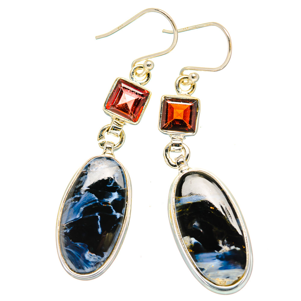 Pietersite Earrings handcrafted by Ana Silver Co - EARR430182 - Photo 2