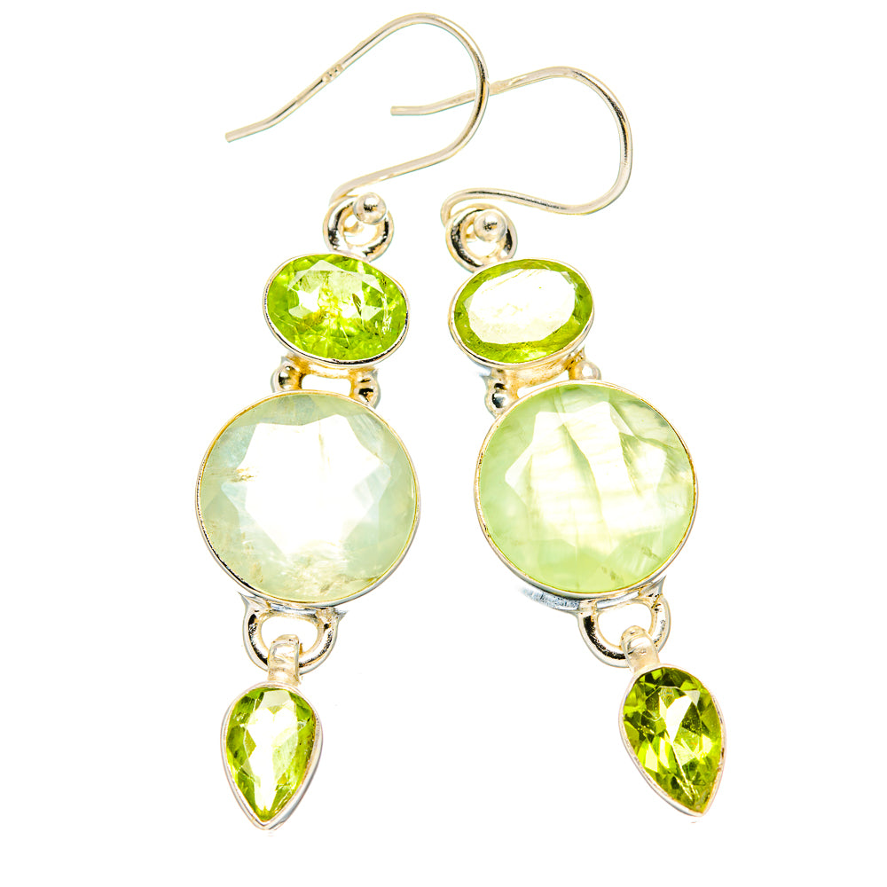 Prehnite Earrings handcrafted by Ana Silver Co - EARR430195 - Photo 2