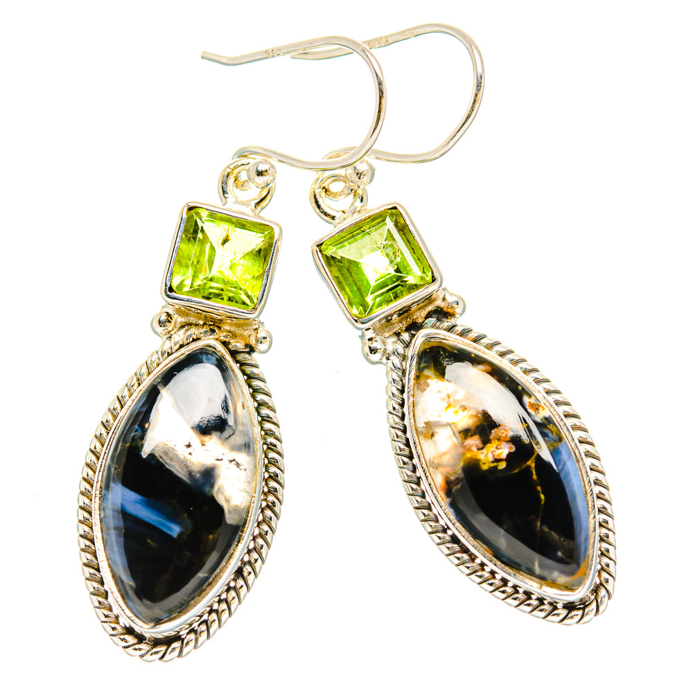 Pietersite Earrings handcrafted by Ana Silver Co - EARR430201 - Photo 2