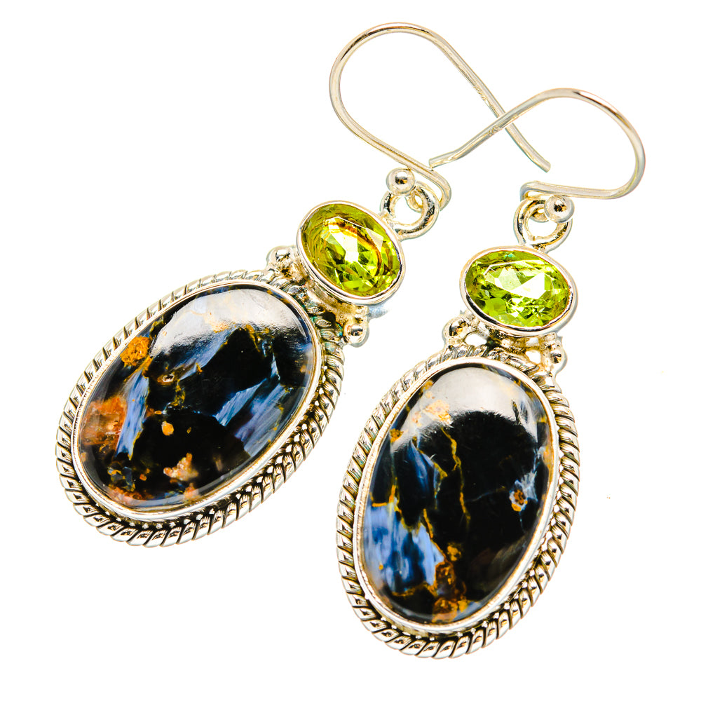 Pietersite Earrings handcrafted by Ana Silver Co - EARR430241 - Photo 2