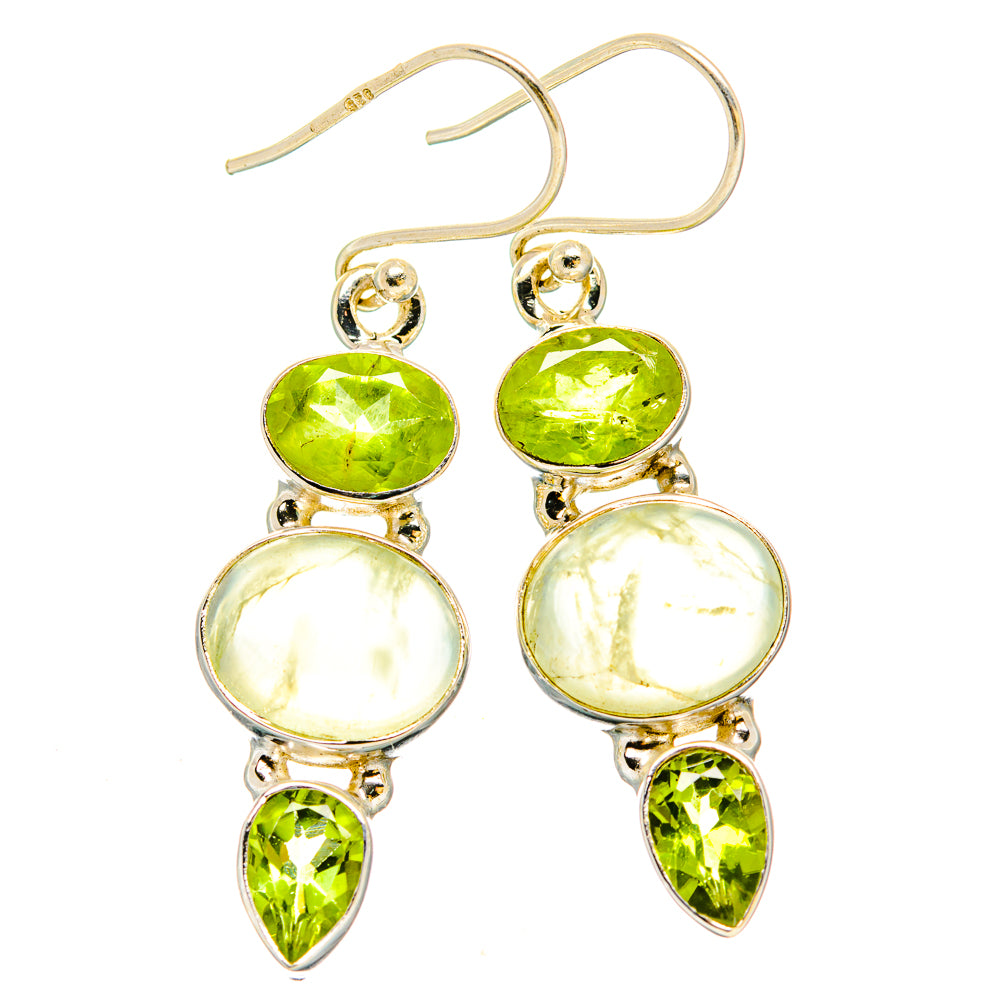 Prehnite Earrings handcrafted by Ana Silver Co - EARR430272 - Photo 2