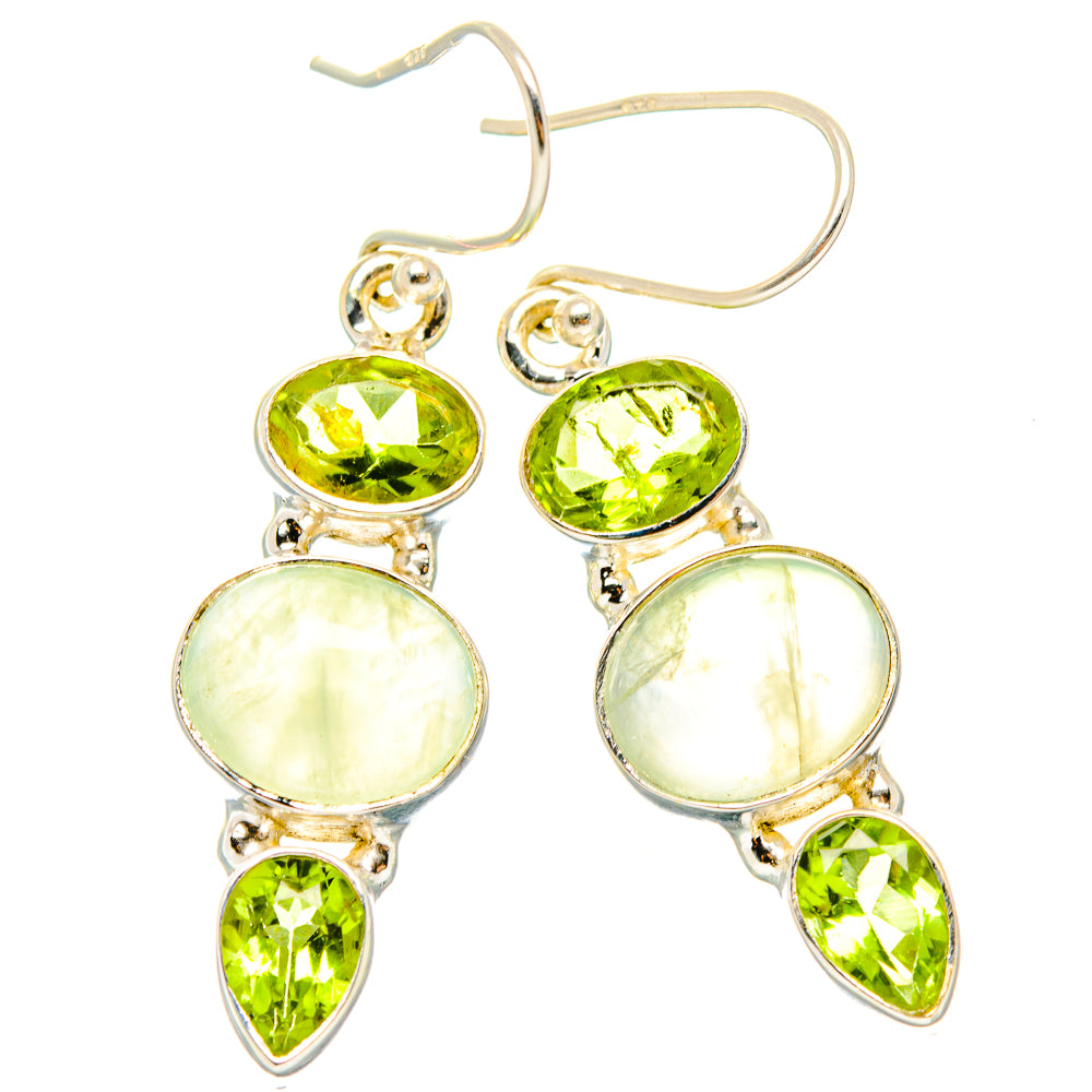 Prehnite Earrings handcrafted by Ana Silver Co - EARR430312 - Photo 2