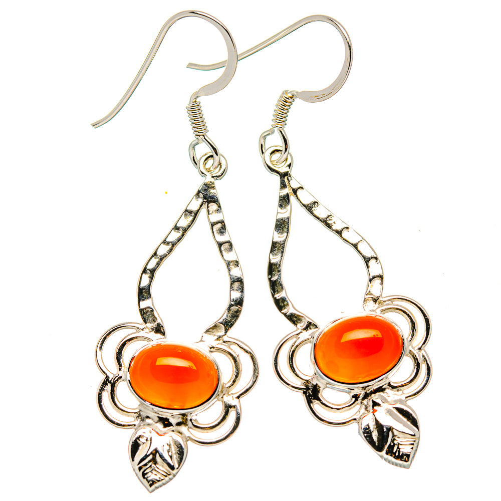 Carnelian Earrings handcrafted by Ana Silver Co - EARR430432 - Photo 2
