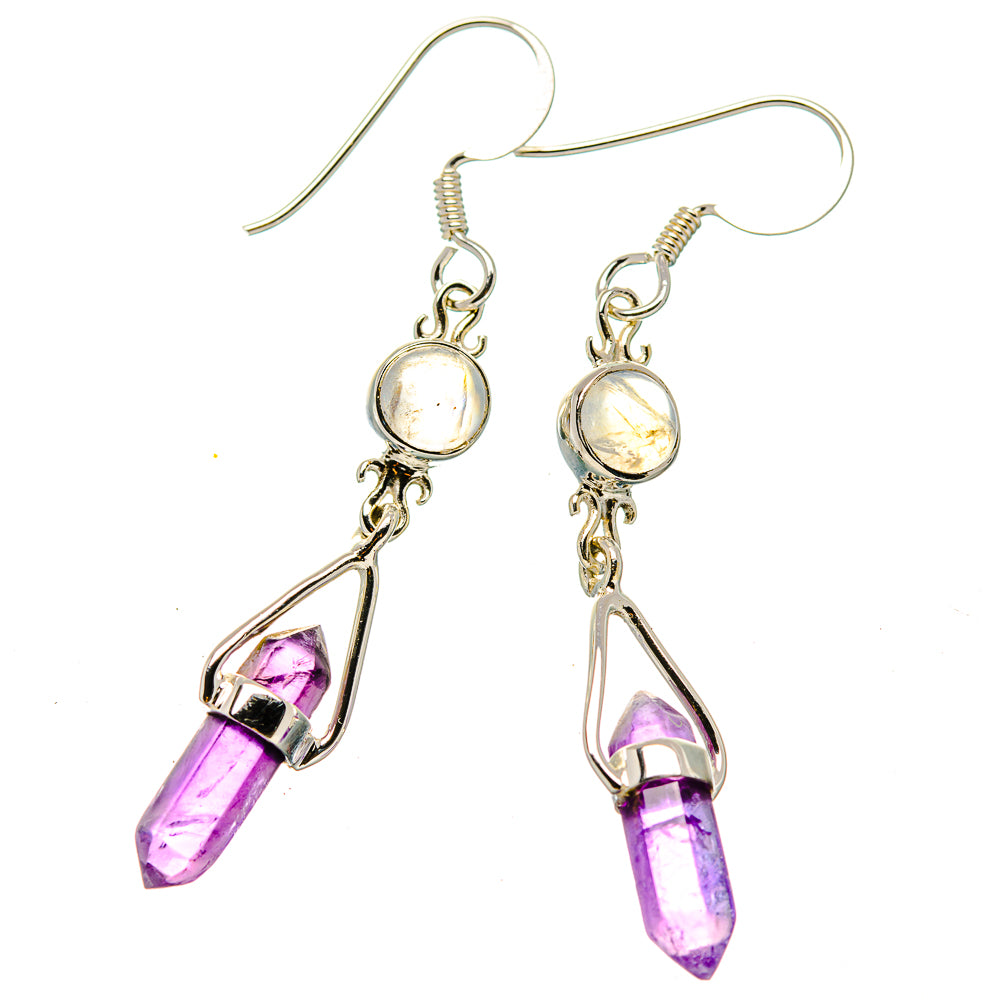 Amethyst Earrings handcrafted by Ana Silver Co - EARR430440 - Photo 2