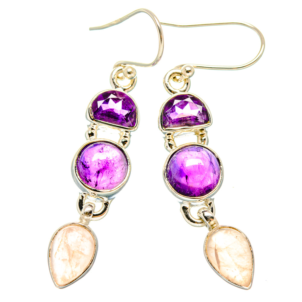 Amethyst Earrings handcrafted by Ana Silver Co - EARR430511 - Photo 2