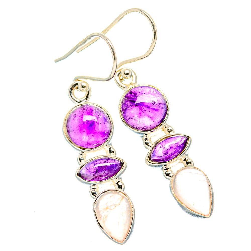 Amethyst Earrings handcrafted by Ana Silver Co - EARR430552 - Photo 2