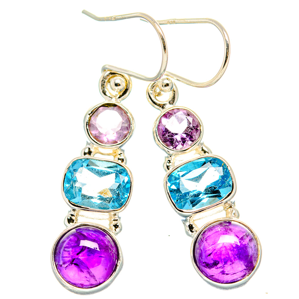 Amethyst Earrings handcrafted by Ana Silver Co - EARR430560 - Photo 2