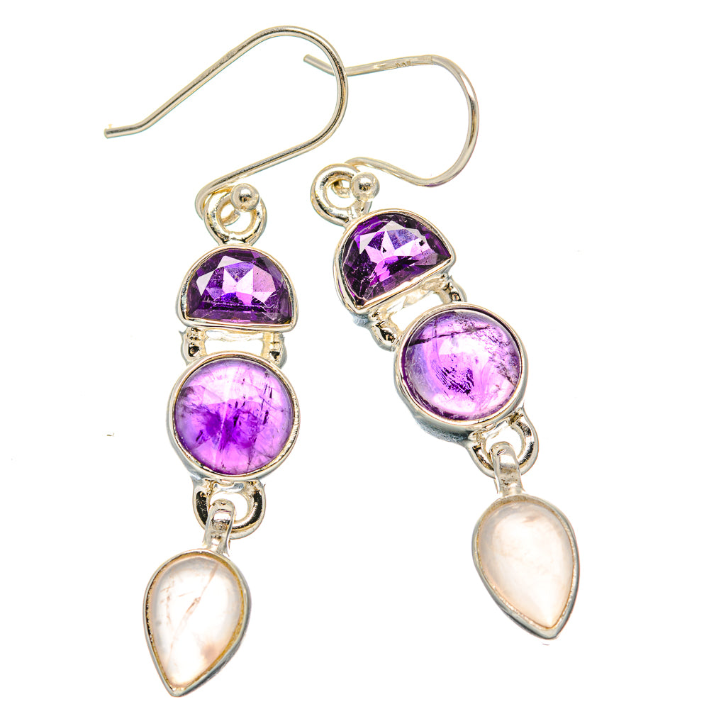 Amethyst Earrings handcrafted by Ana Silver Co - EARR430615 - Photo 2